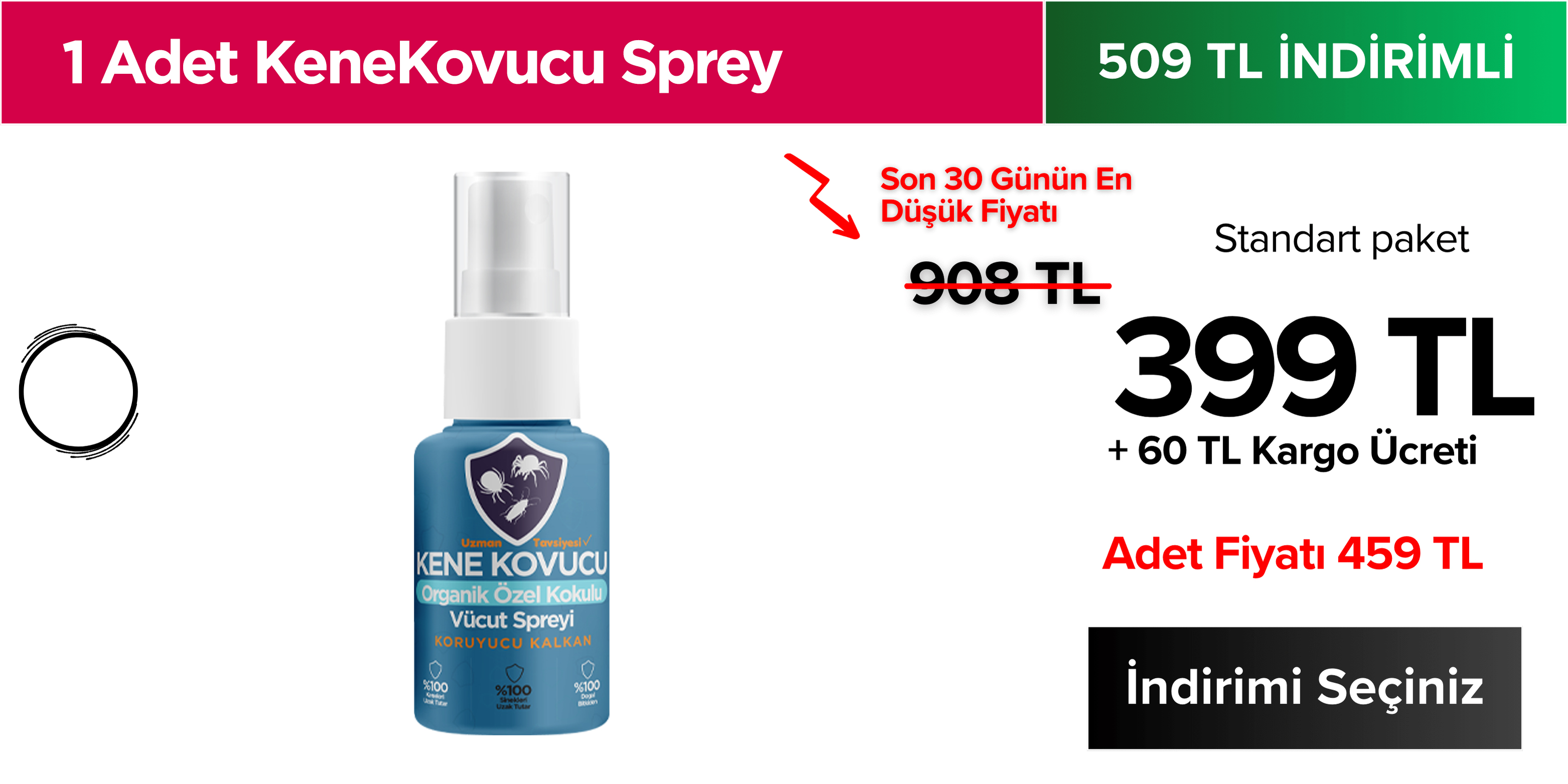 1 Adet KeneKovucu Spreyi